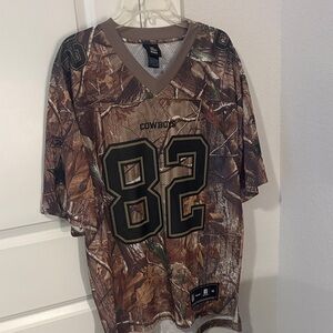 Reebok Camouflage Jersey with Brown and Green Accents